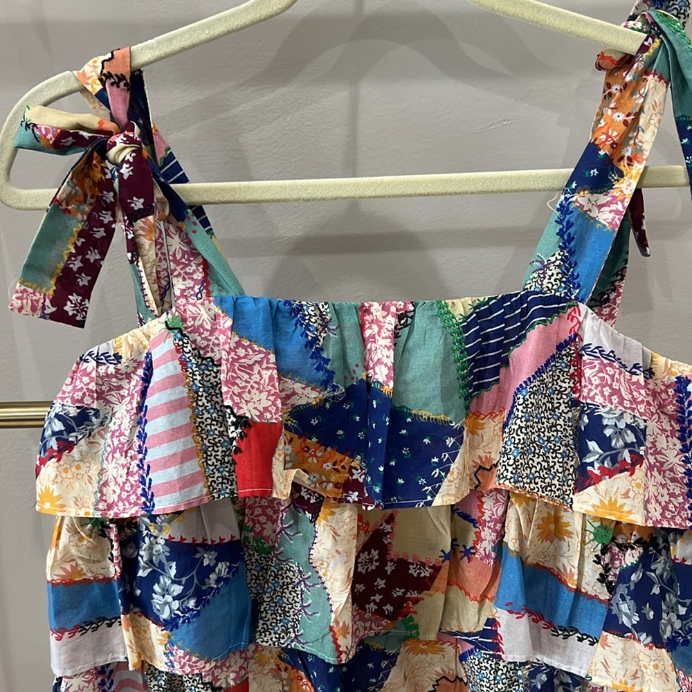 Sezane Multicolor Ruffle Top - Picture 4 of 8